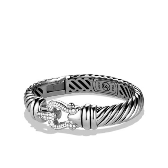 David Yurman Jewelry - David Yurman Diamond 10mm Buckle Bracelet David Yurman Jewelry - David Yurman Diamond 10mm Buckle Bracelet